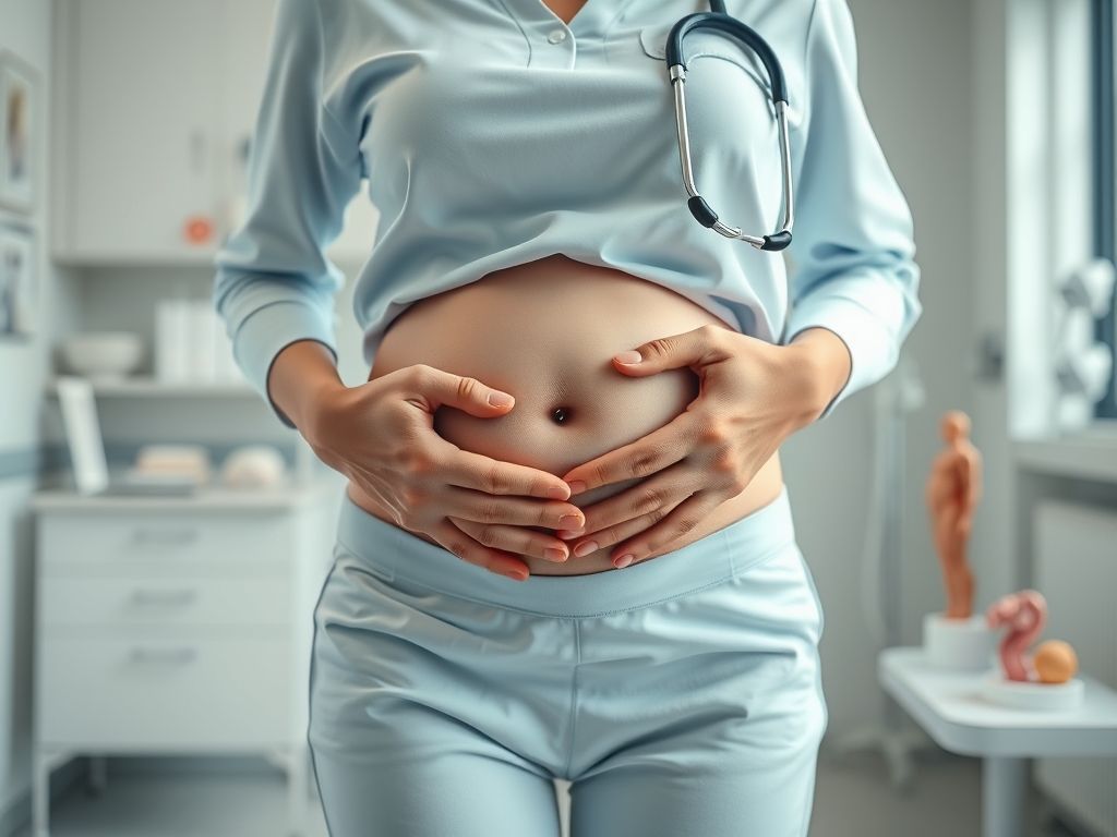 Dor Leve No Pé Da Barriga