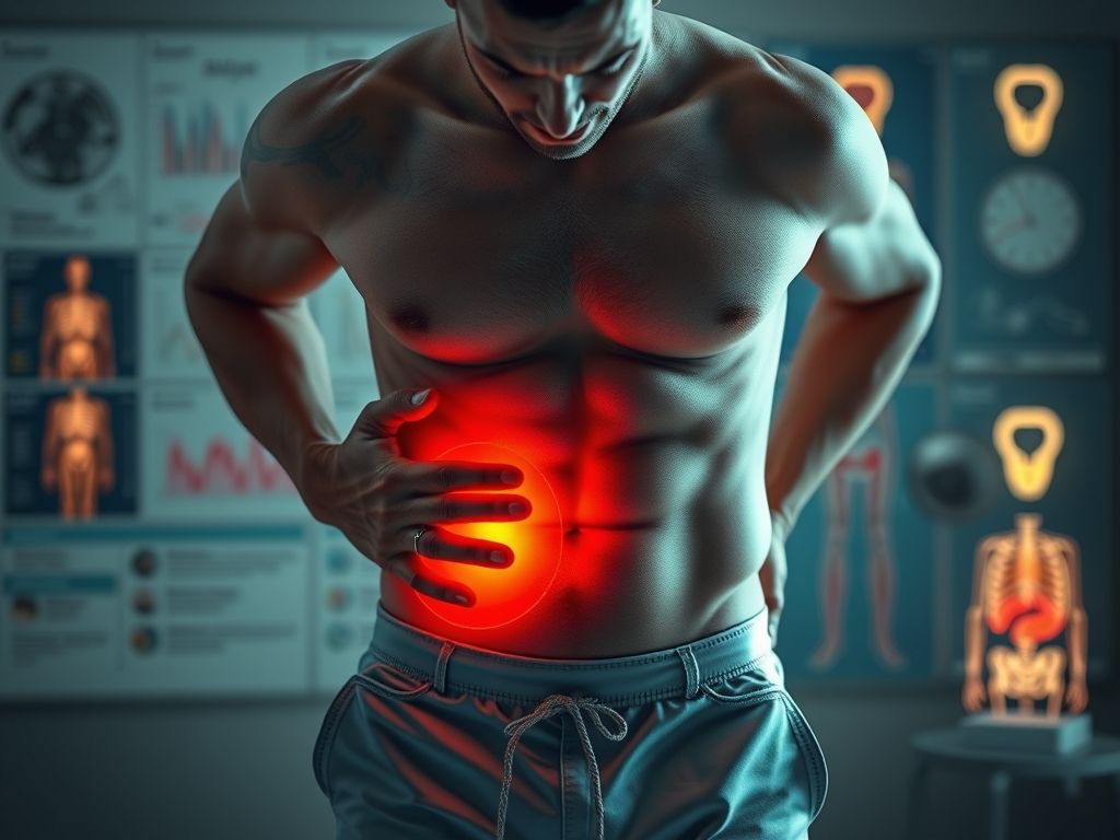 Dor No Pé Da Barriga Homem