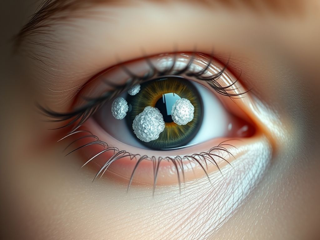 E50 1 Deficiencia De Vitamina A Com Manchas De Bitot E Xerose Conjuntival